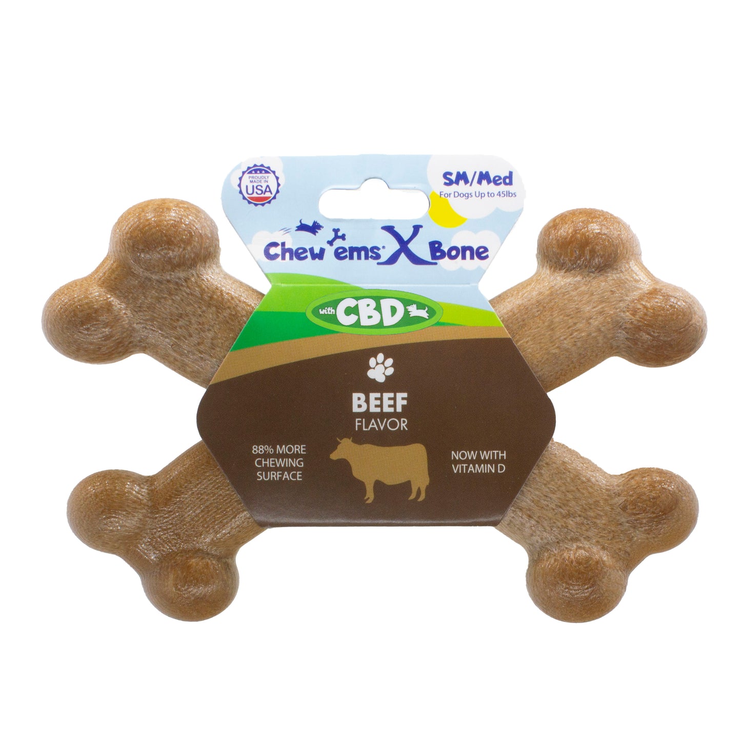 Chew'ems X Bone with Hemp Seed Oil