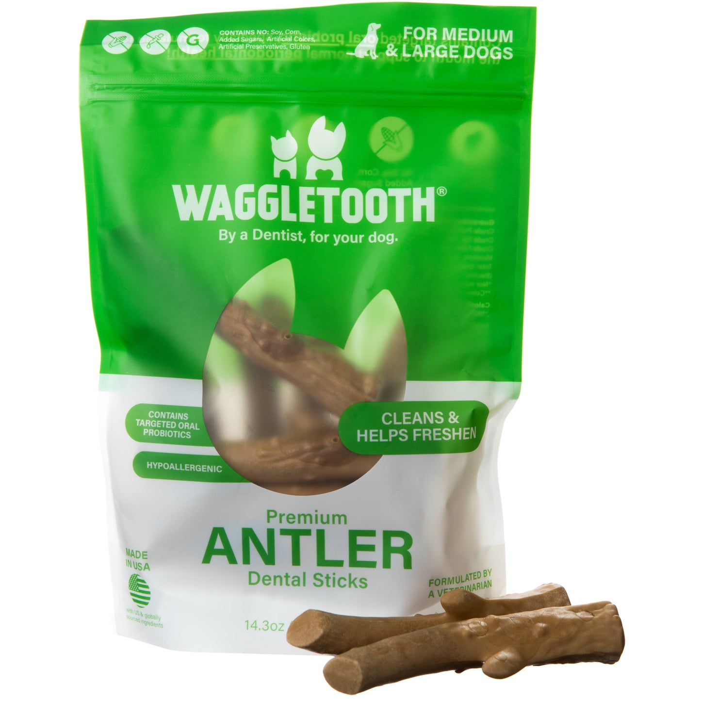 Antler Dental Sticks with Probiotics